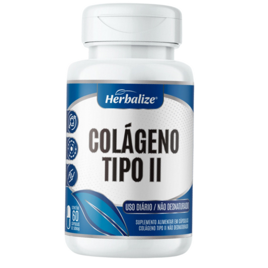 Colágeno Tipo II 60 cápsulas 500mg Herbalize