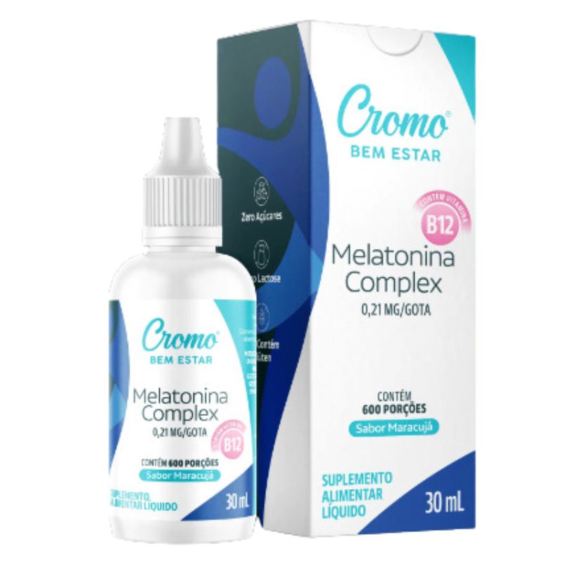 Melatonina Complex com Vitamina B12 30ml Cromo