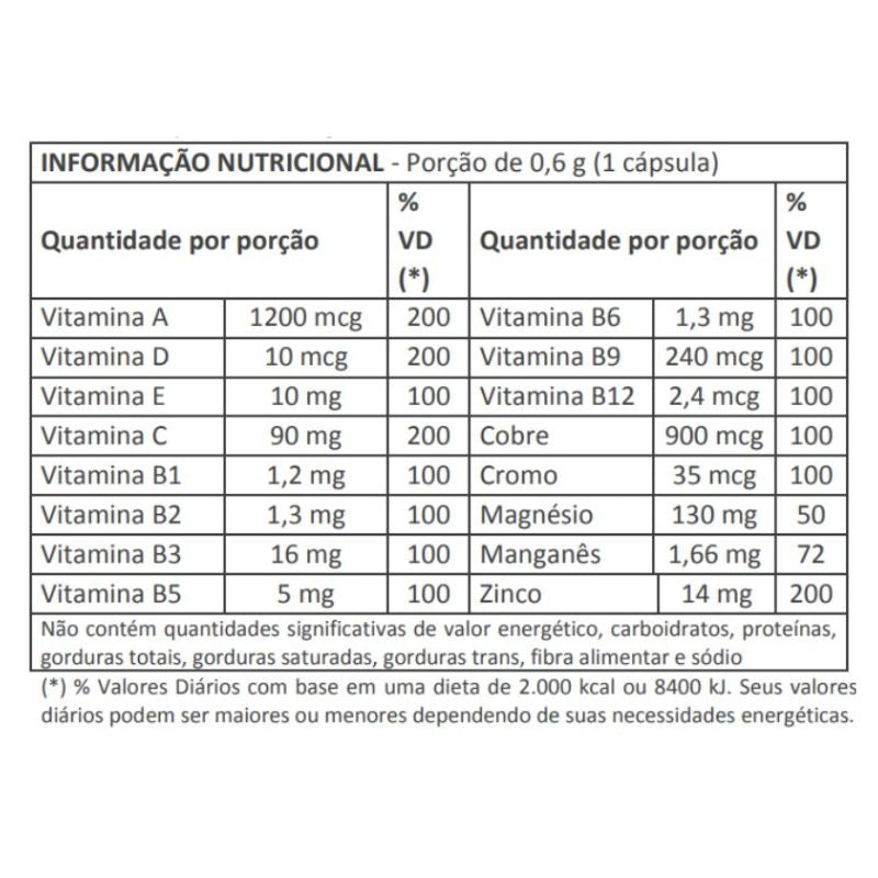 Polivit Dia a Dia de A-Z 60 cápsulas 600mg HerboLab