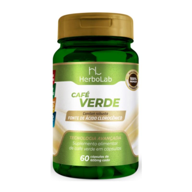 Café Verde 60 cápsulas 600mg HerboLab