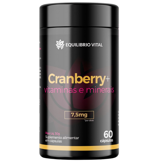 Cranberry Vitaminas e Minerais 60 cápsulas Equilíbrio