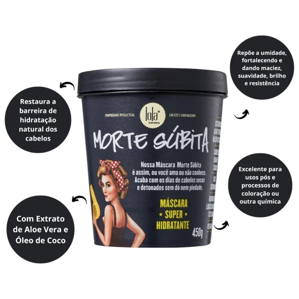 Máscara Capilar Morte Súbita Lola Cosmetics 450g Hidratação e Nutrição