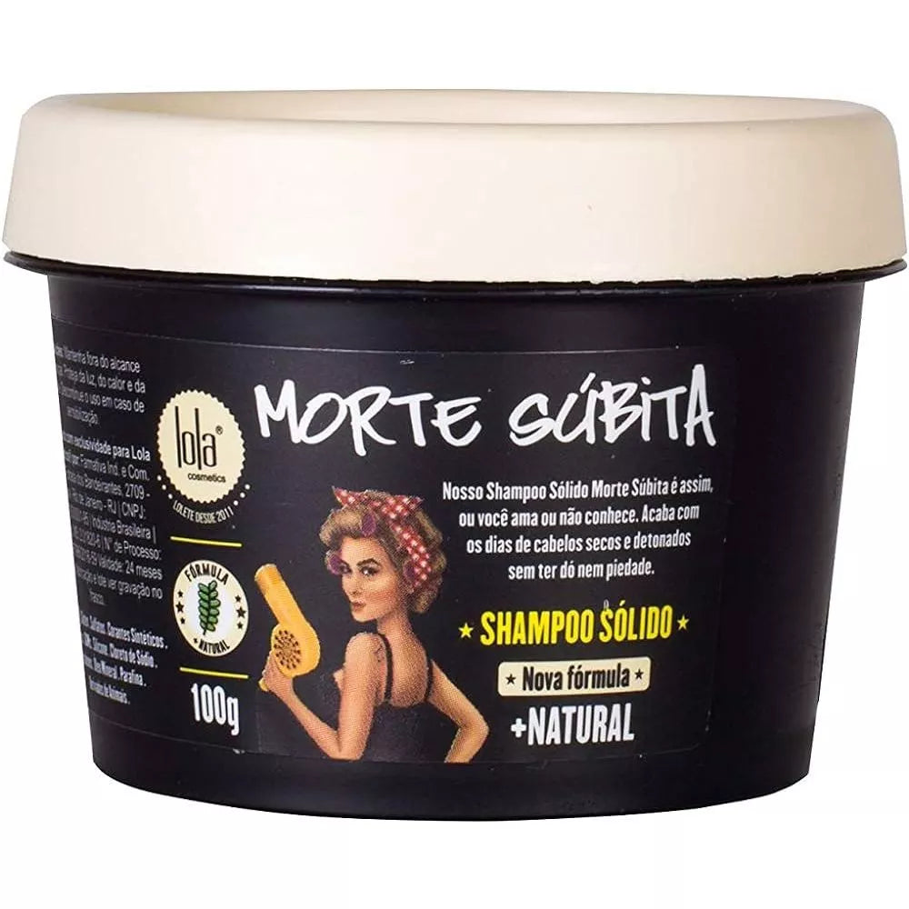 Lola Cosmetics Morte Súbita Shampoo Sólido - Shampoo Reconstrutor - 100g